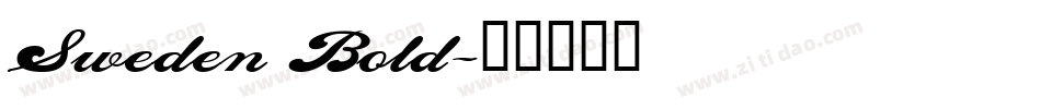Sweden Bold字体转换